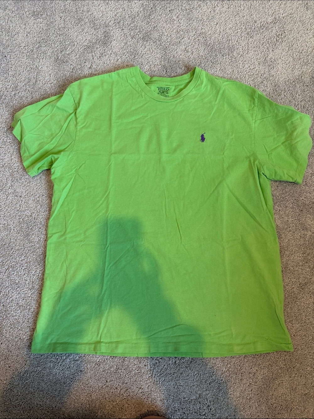 Polo by Ralph Lauren Men’s Classic Crew Neck T‑Shirt in Lime Green